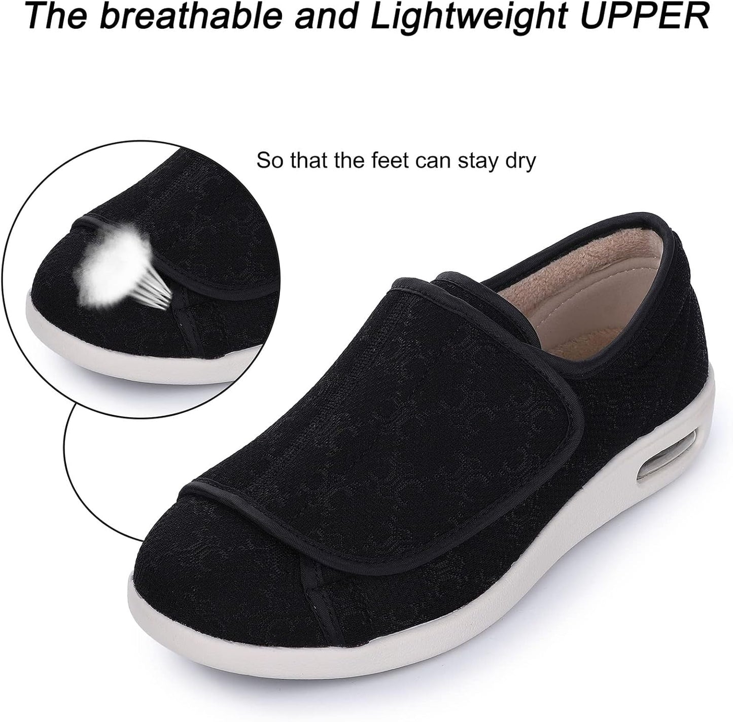SPR&JOY Diabetic Shoes for Women – Comfortable & Supportive Footwear for Swollen Feet & Edema