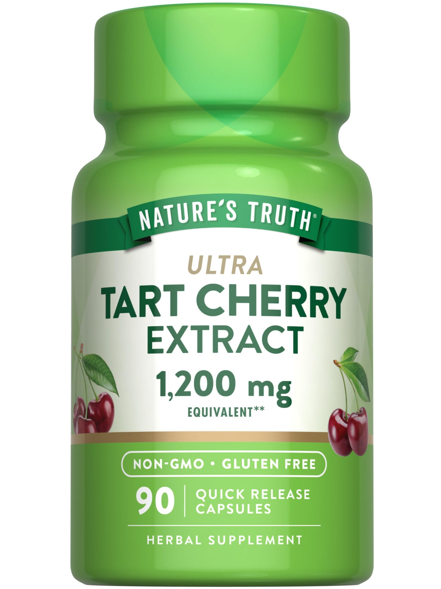 Nature's Truth Tart Cherry Extract Capsules | 1200 mg | 90 Count | Non-GMO & Gluten Free Supplement