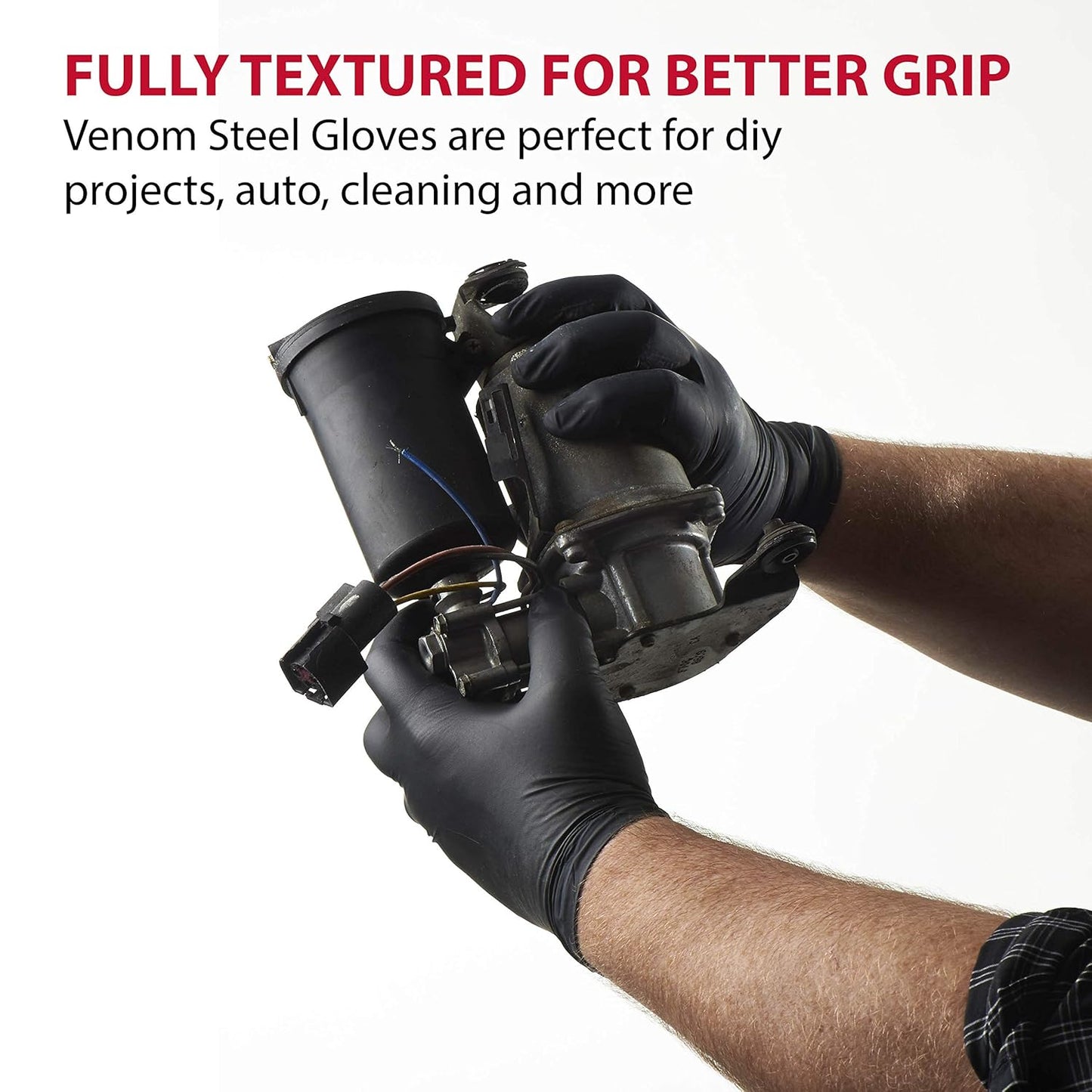 Venom Steel VEN6544 Nitrile Gloves – Heavy-Duty, Rip-Resistant Protection