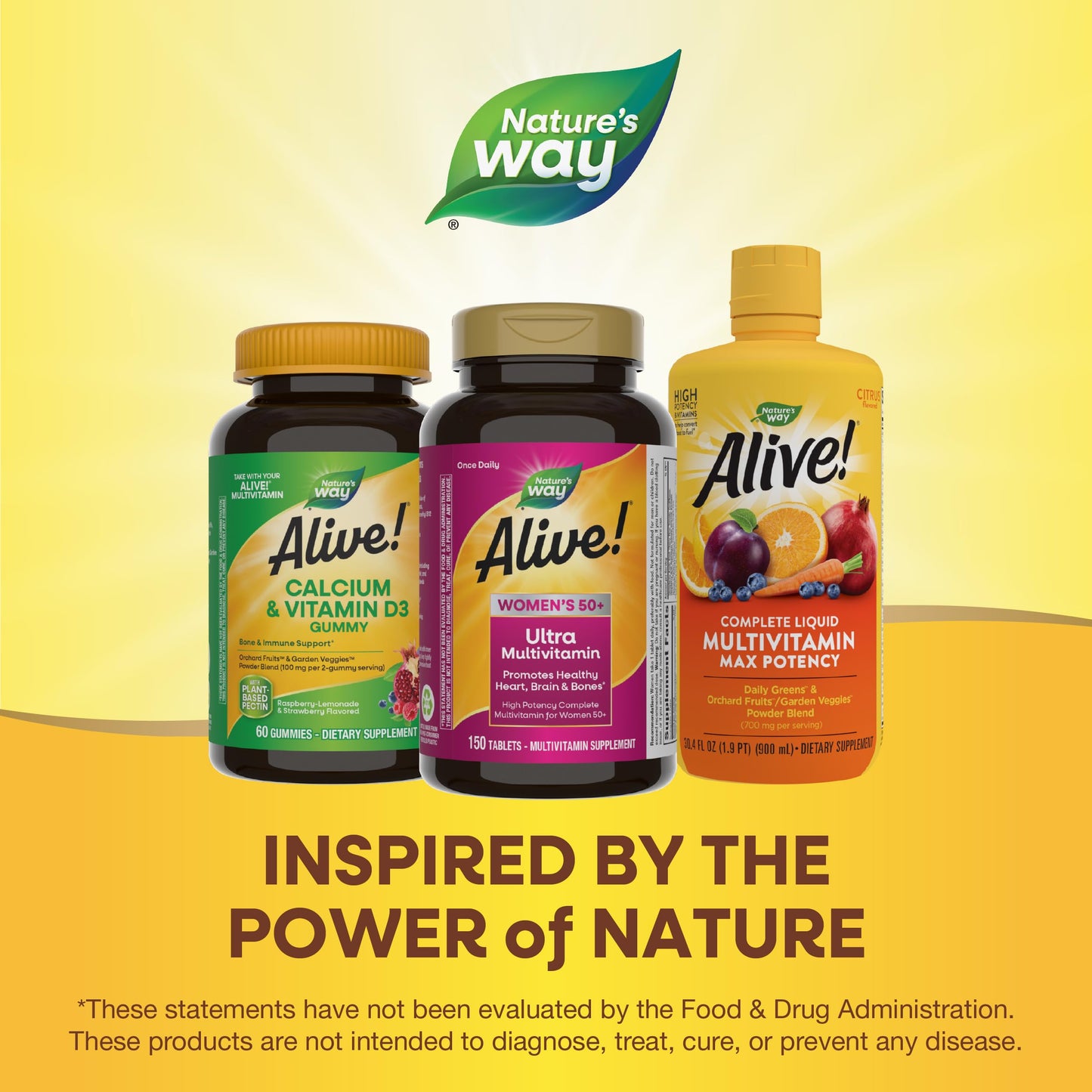 Nature’s Way Alive! Women’s 50+ Ultra Potency Complete Multivitamin – High-Potency Formula for Women Over 50