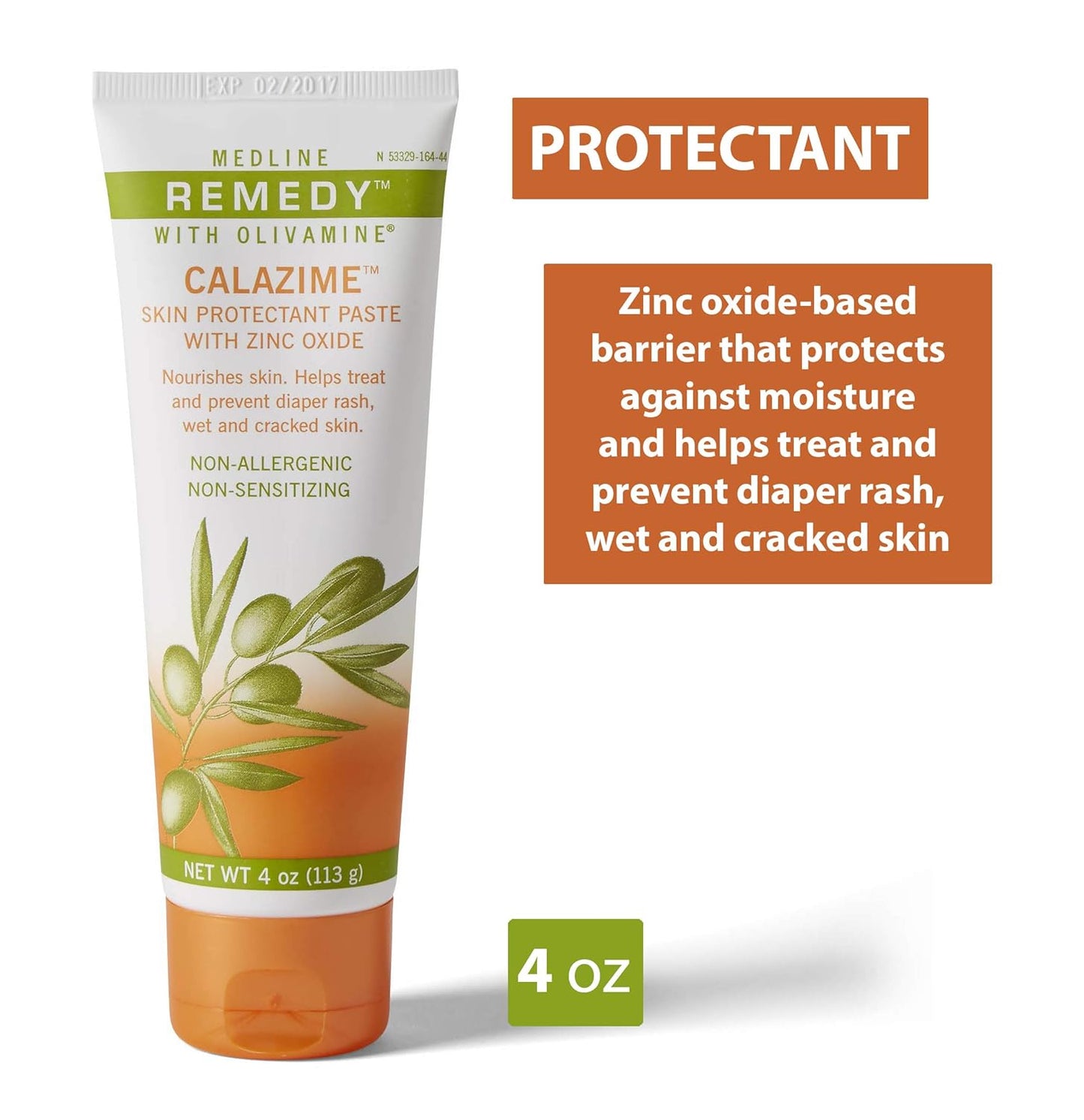 Medline Remedy Olivamine Calazime Skin Protectant Paste Cream – Advanced Skin Protection & Relief