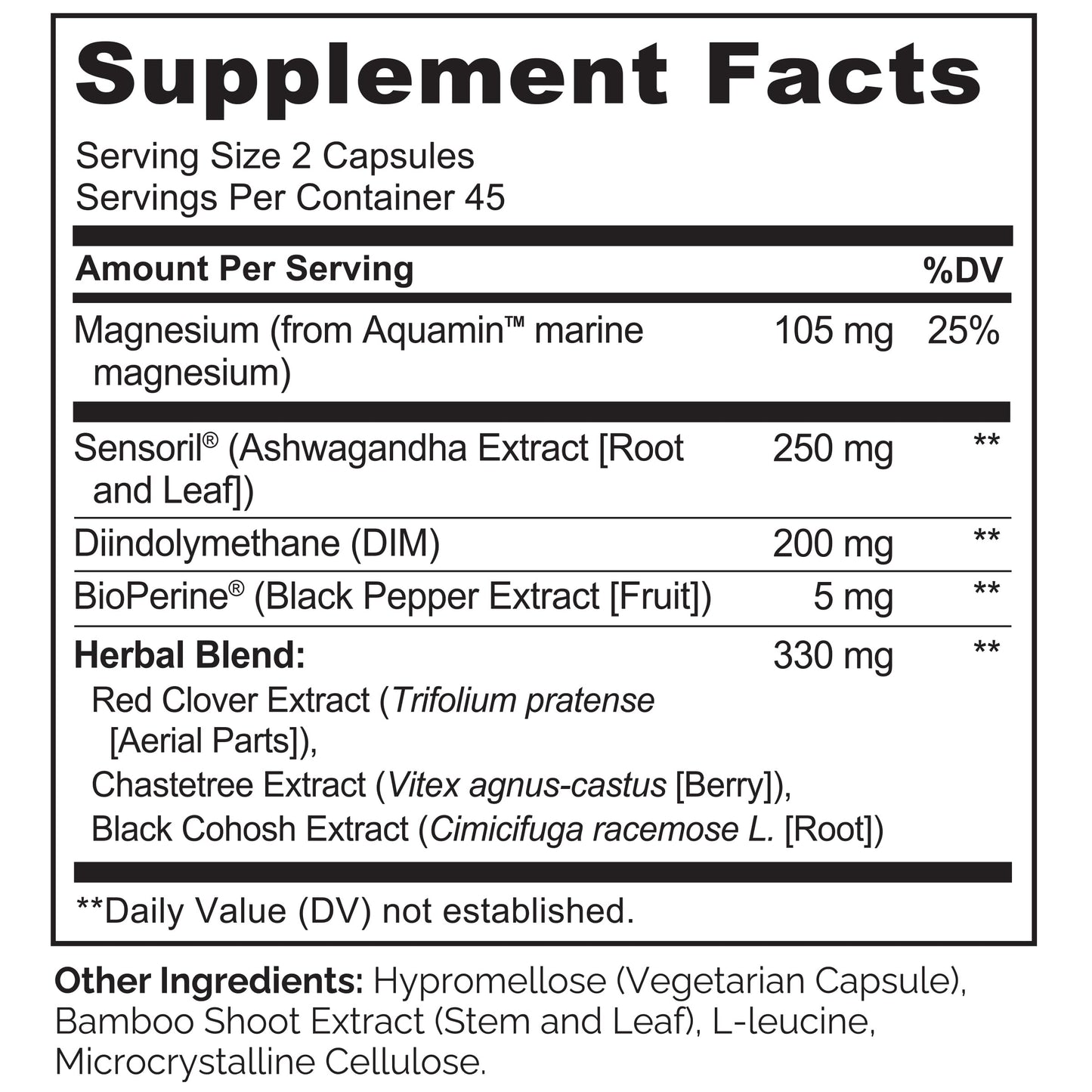 NATURELO Menopause Supplements for Women, Herbal Blend with Black Cohosh for Menopause Hot Flashes Advanced Estrogen Multi-Symptom Formula 90 Capsules