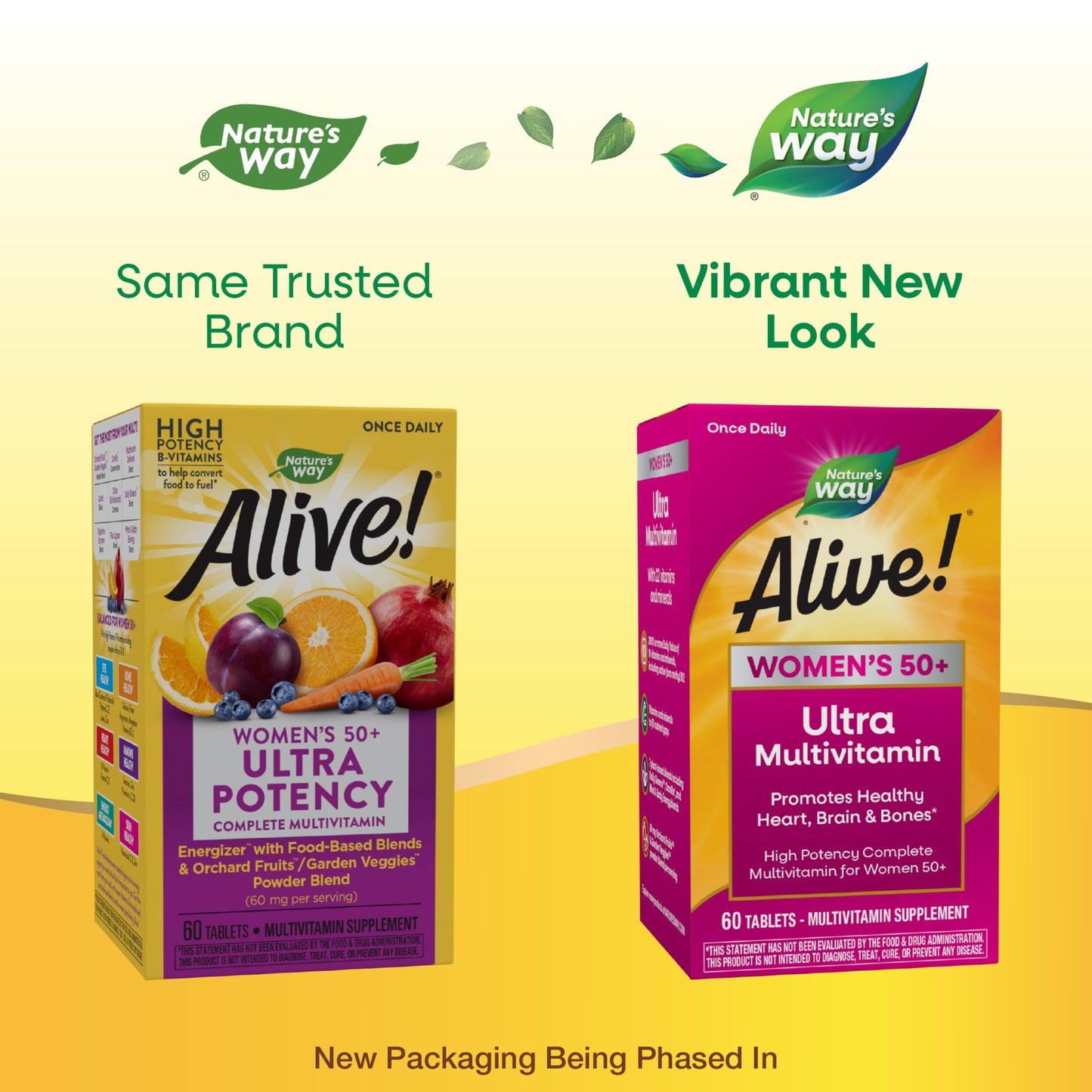 Nature’s Way Alive! Women’s 50+ Ultra Potency Complete Multivitamin – High-Potency Formula for Women Over 50