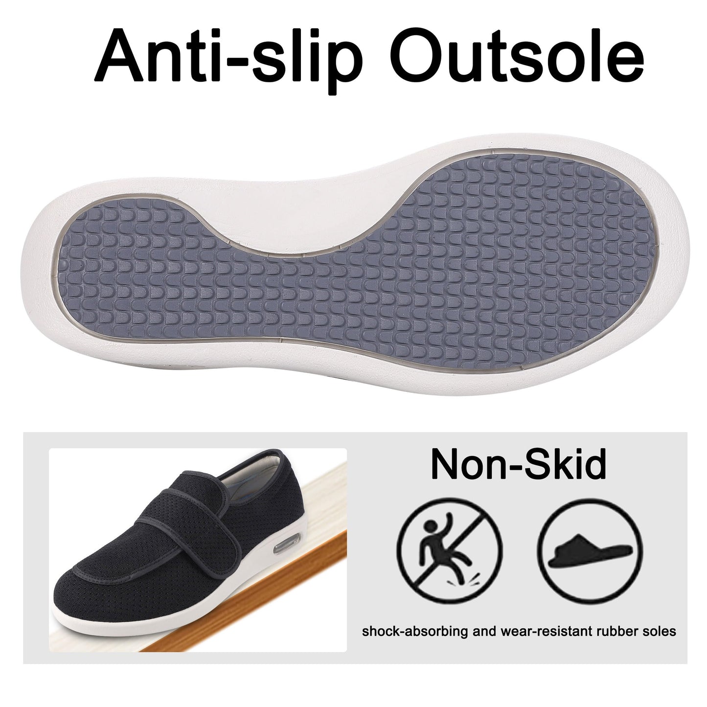 SPR&JOY Diabetic Shoes for Women – Comfortable & Supportive Footwear for Swollen Feet & Edema
