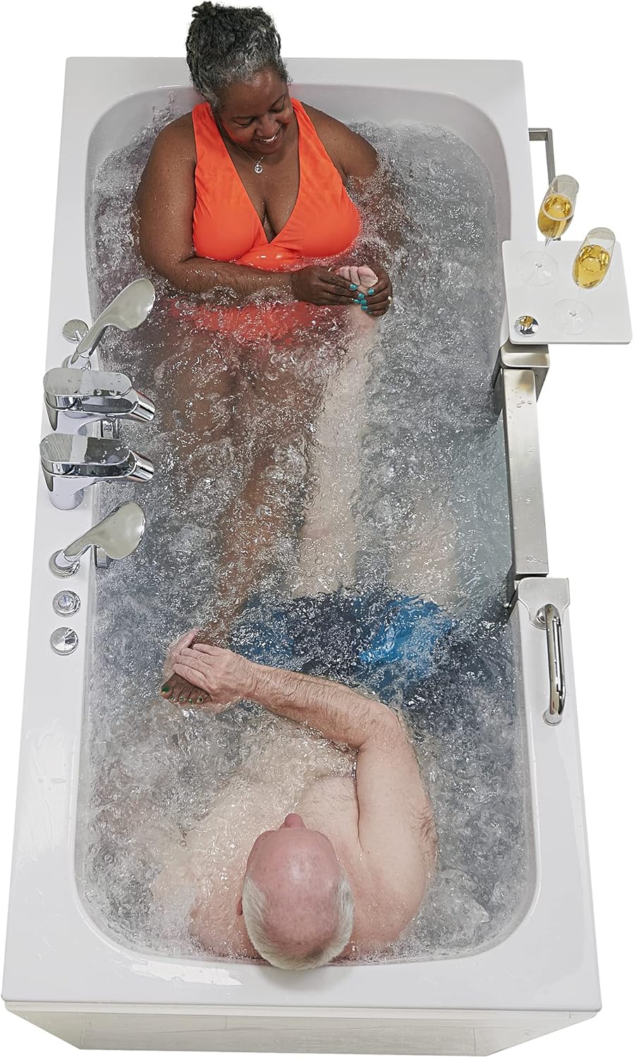 Escape 36"x72" Two-Seat Walk-In Bathtub – Spacious, Therapeutic, and Accessible Bathing Solution