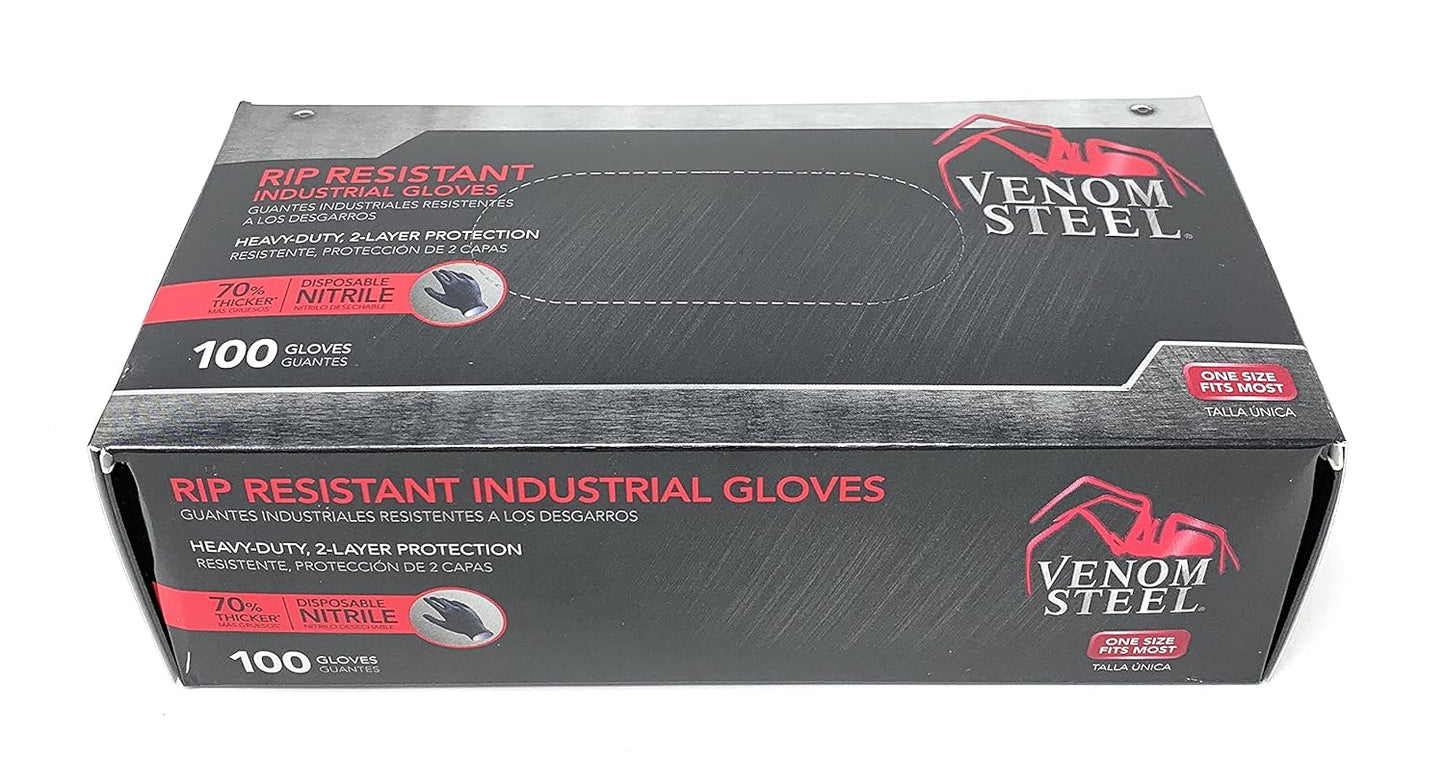 Venom Steel Industrial Nitrile Gloves – Heavy-Duty, Chemical-Resistant Protection