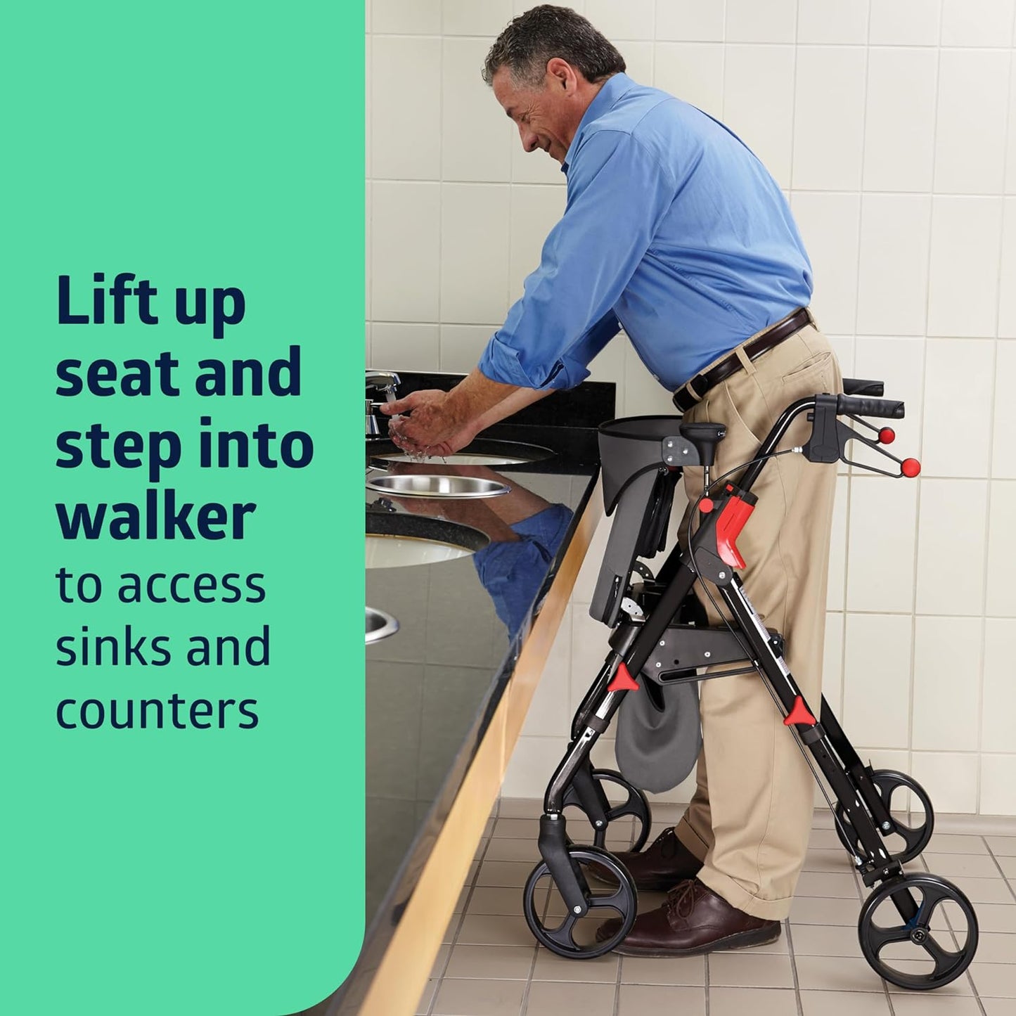 Medline Premium Empower Rollator Walker – Comfortable, Adjustable & Reliable Mobility Aid