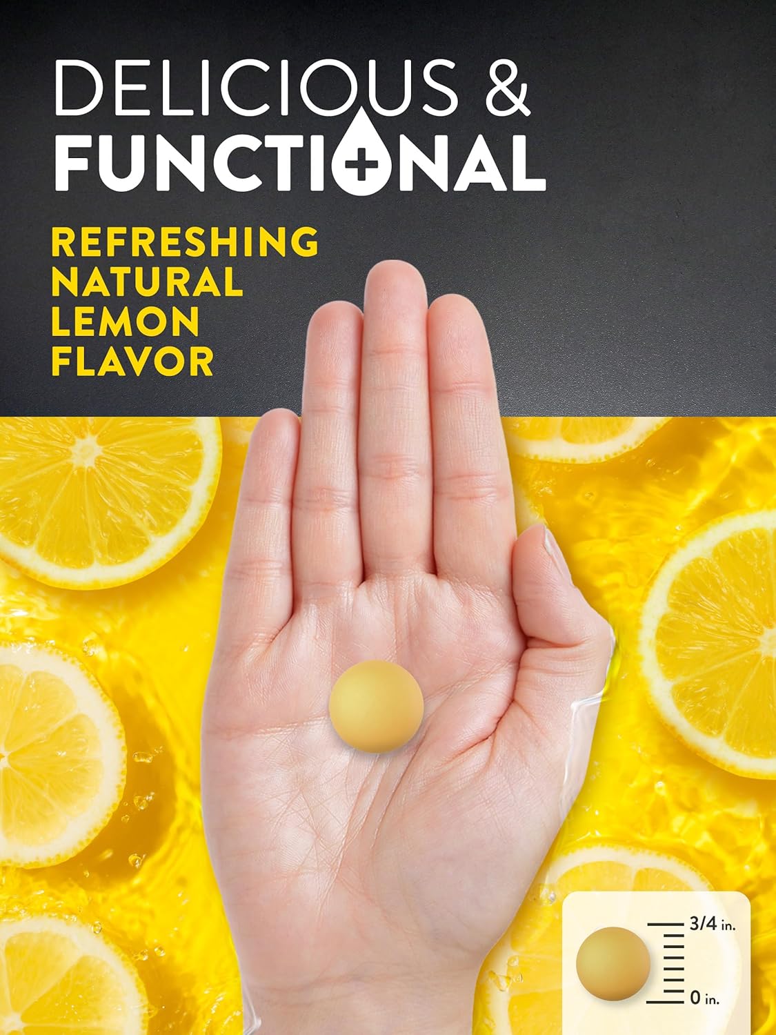 Nature's Truth Electrolyte Gummies for Hydration | 30 Count | Vegan, Non-GMO & Gluten Free Supplement | Lemon Flavor