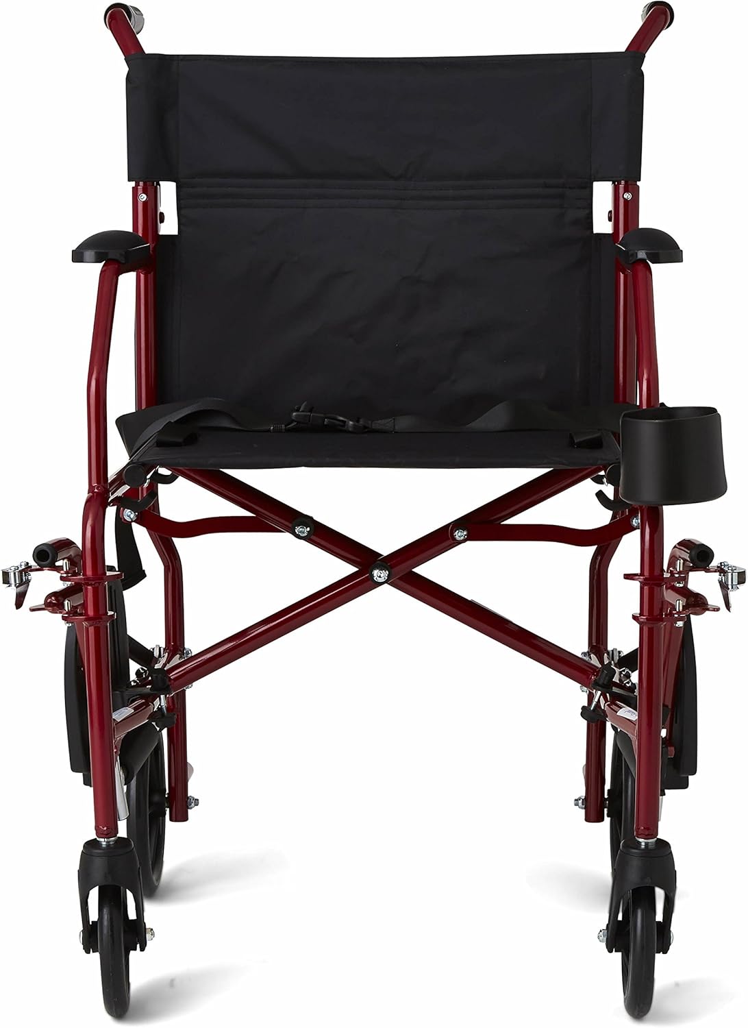 Medline Ultra Lightweight Transport Wheelchair for Adults – Foldable, Compact & Comfortable Mobility Solution
