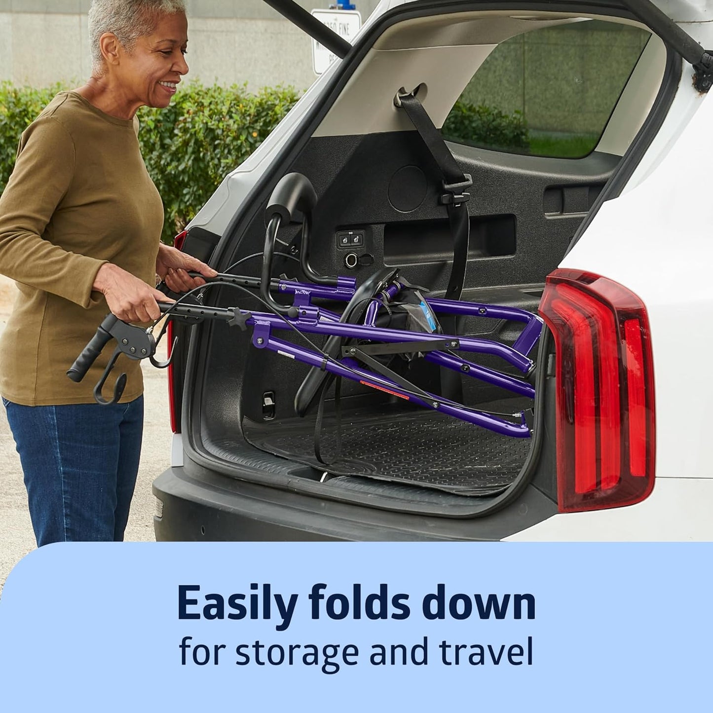 Medline Aluminum Rollator Walker with Seat – Lightweight, Foldable & Comfortable Mobility Aid