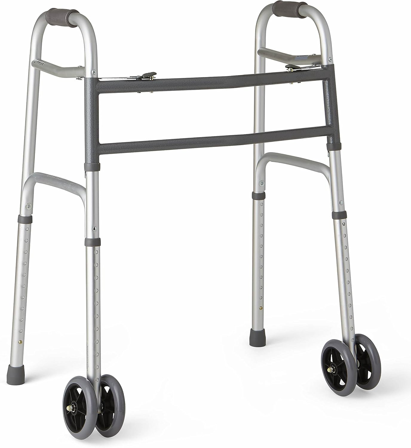 Medline Heavy-Duty Bariatric Folding Walker – Sturdy, Adjustable & Reliable Mobility Aid