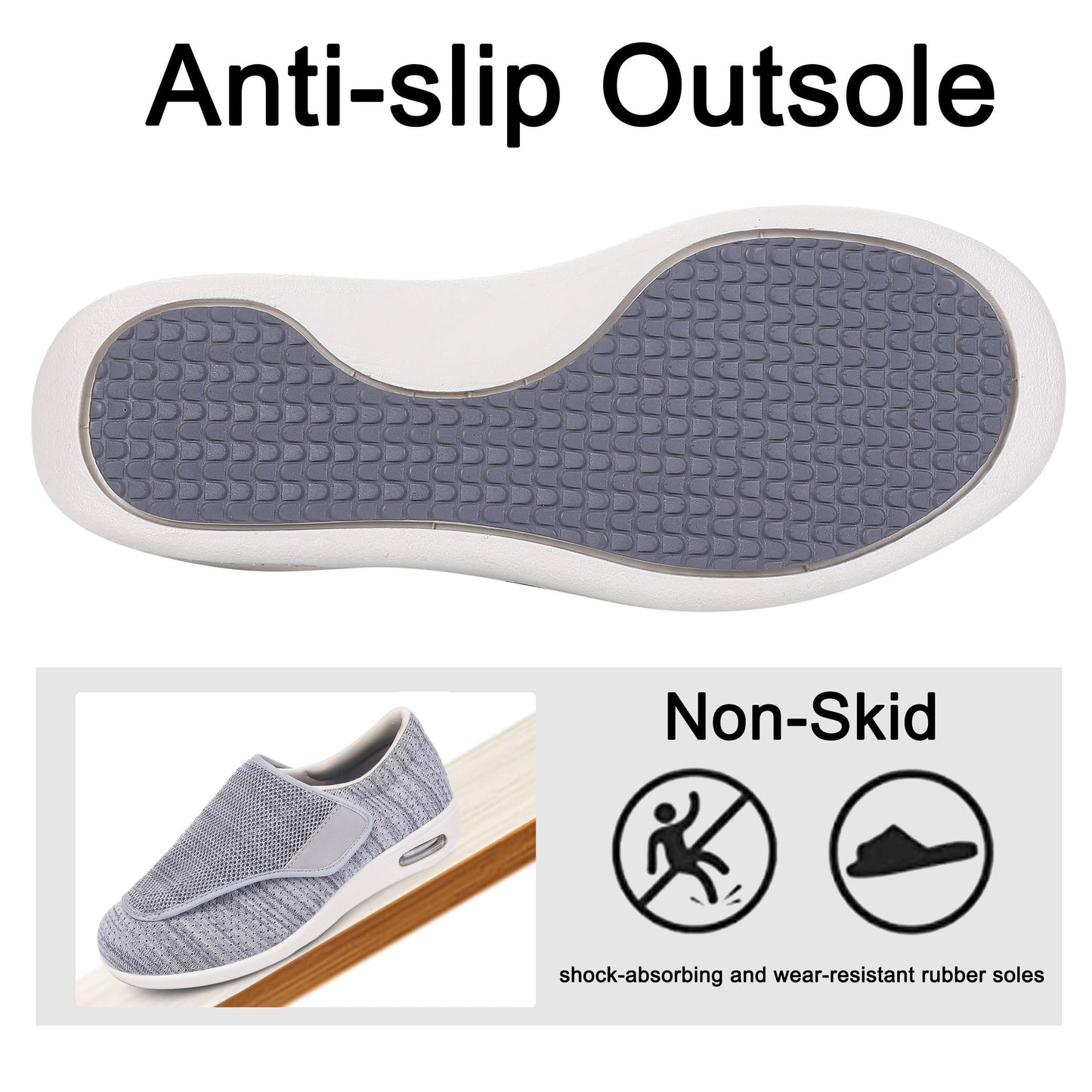 SPR&JOY Diabetic Shoes for Women – Comfortable & Supportive Footwear for Swollen Feet & Edema