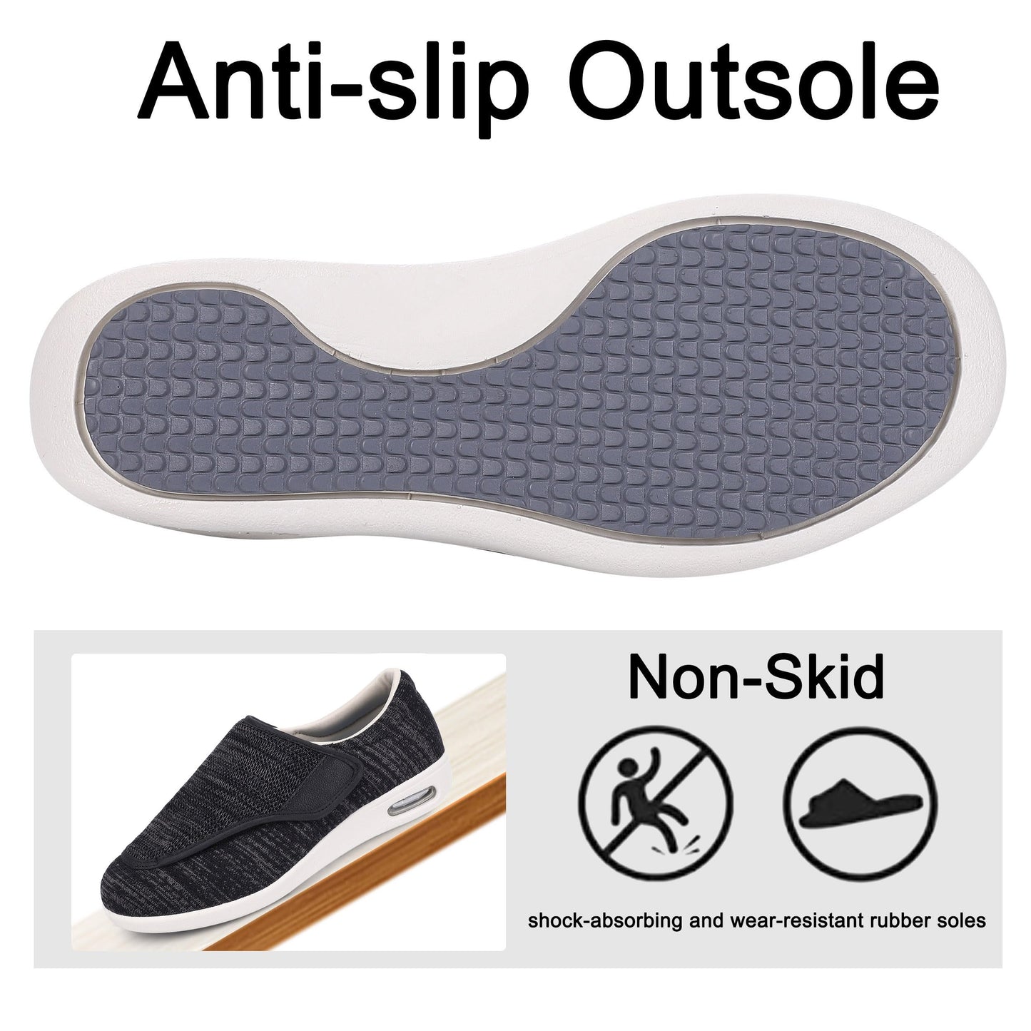 SPR&JOY Diabetic Shoes for Women – Comfortable & Supportive Footwear for Swollen Feet & Edema