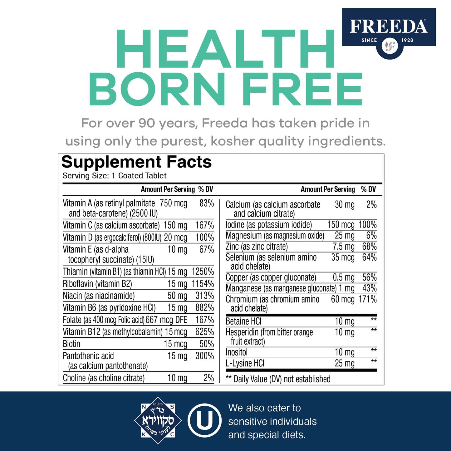 Freeda Senior Multivitamin – Essential Daily Nutrition for Adults 60+