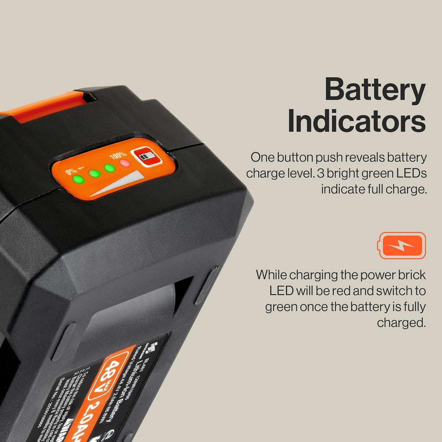 SuperHandy Lithium-Ion Rechargeable Battery 48V DC 2Ah 88.8 Watt Hours (for The Mobility Scooter, ULV Foggers, Earth/Ice Auger and More) (BL481-SH)