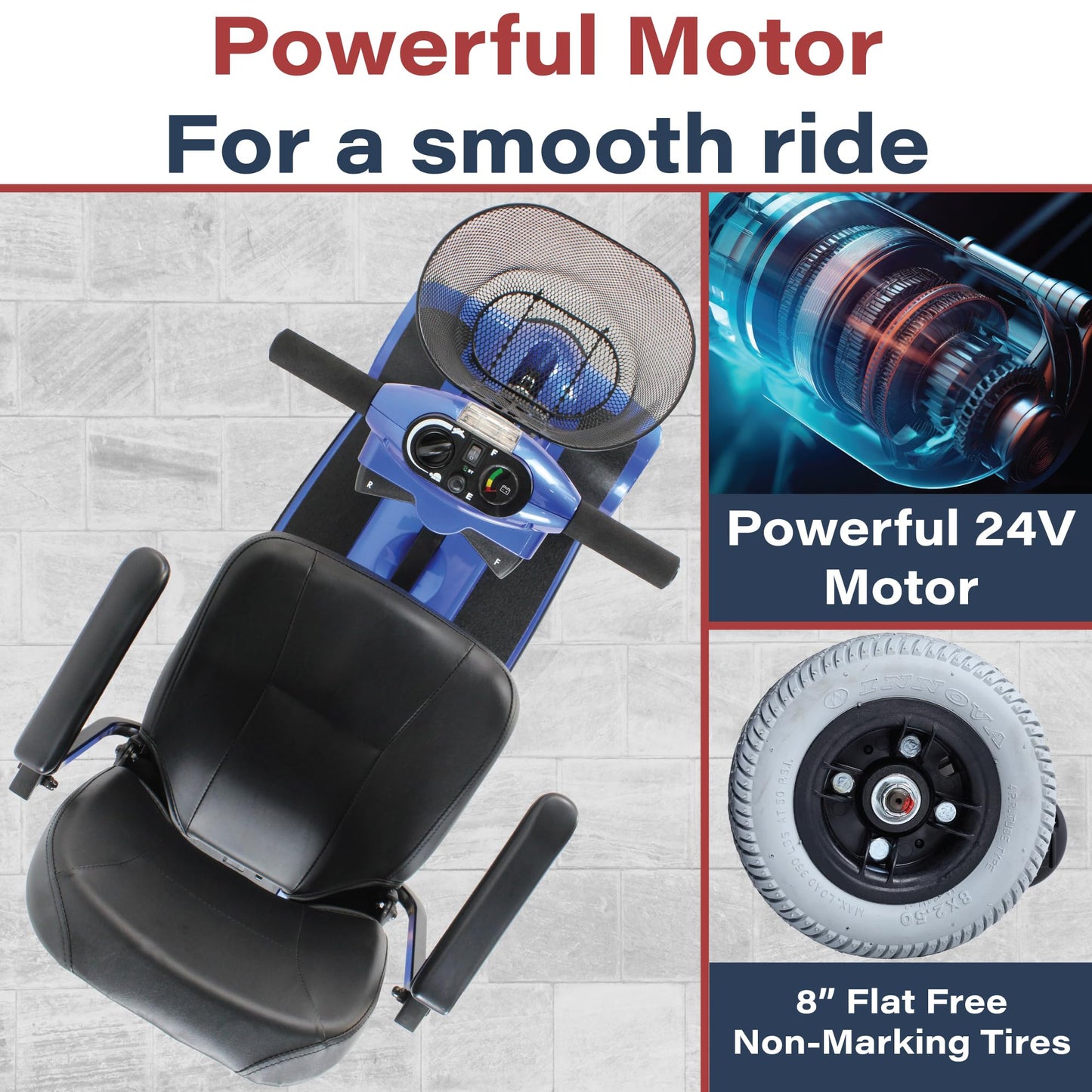 Zip’r Traveler Xtra 4 Wheel Spacious Long Range Mobility Scooter - Folding Motorized Wheelchair - Mobility Scooter for Adults, Travel, Seniors, Elderly - Mobility Scooters -