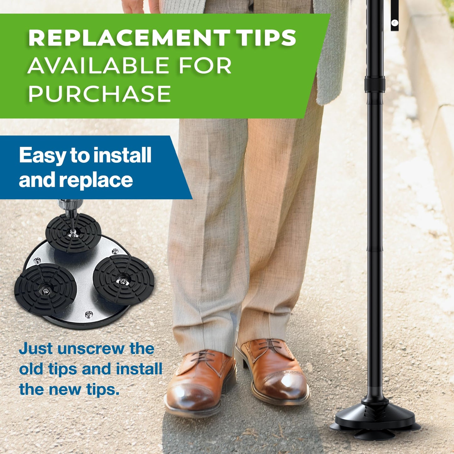 HONEYBULL Walking Cane for Men & Women – Foldable, Adjustable & Heavy-Duty Mobility Aid