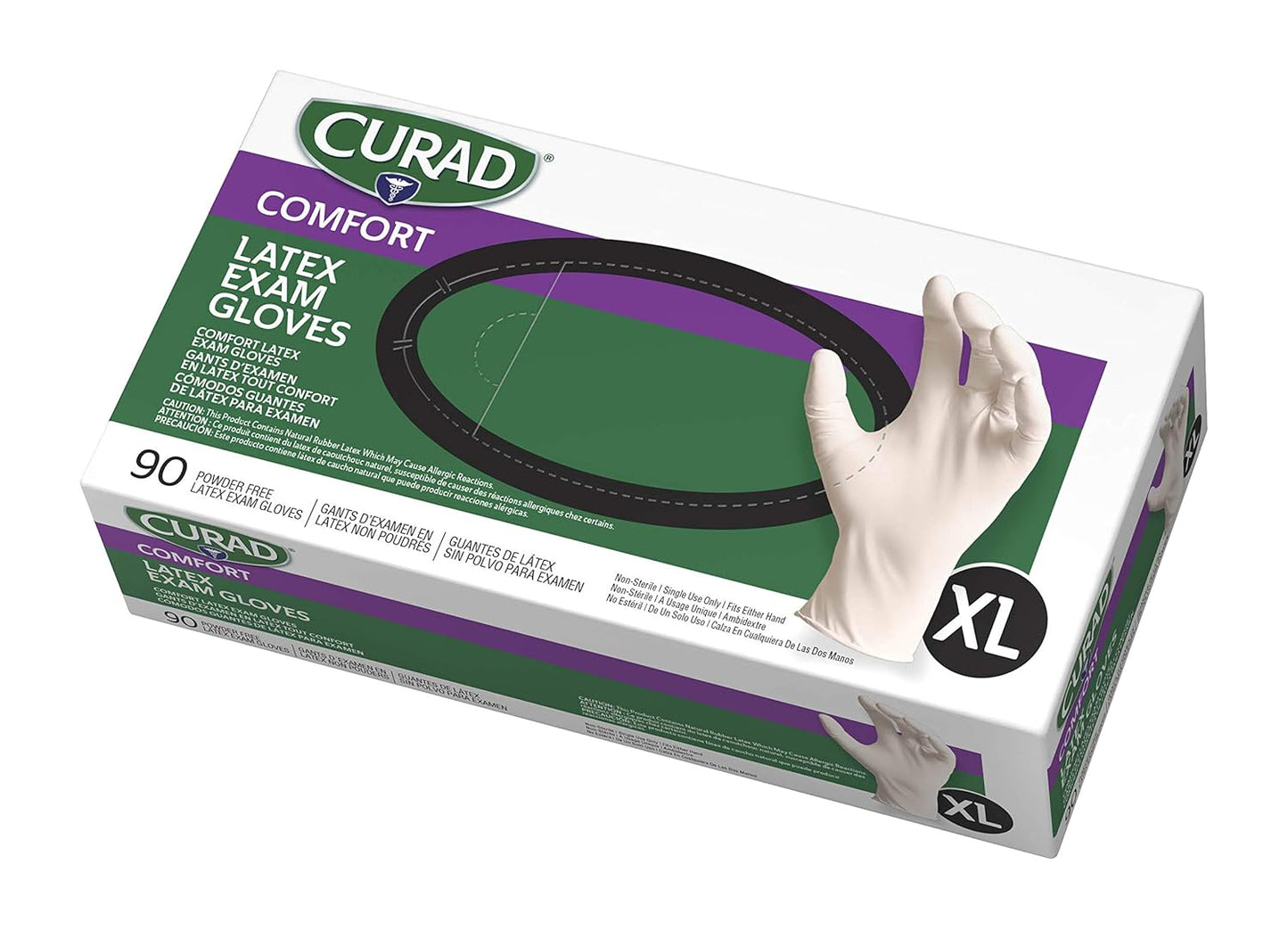 CURAD Comfort Disposable Medical Latex Gloves – Premium Protection for Healthcare Professionals
