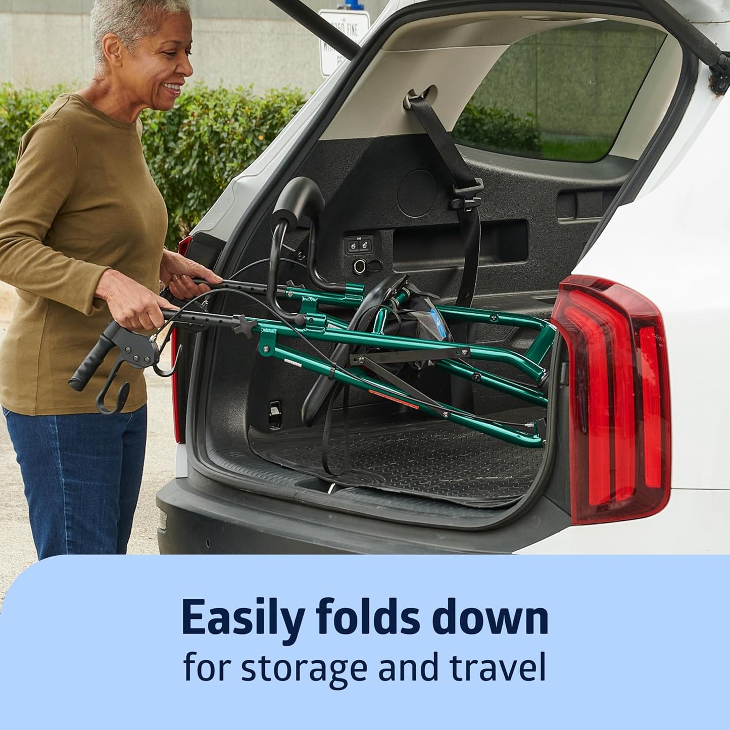 Medline Aluminum Rollator Walker with Seat – Lightweight, Foldable & Comfortable Mobility Aid
