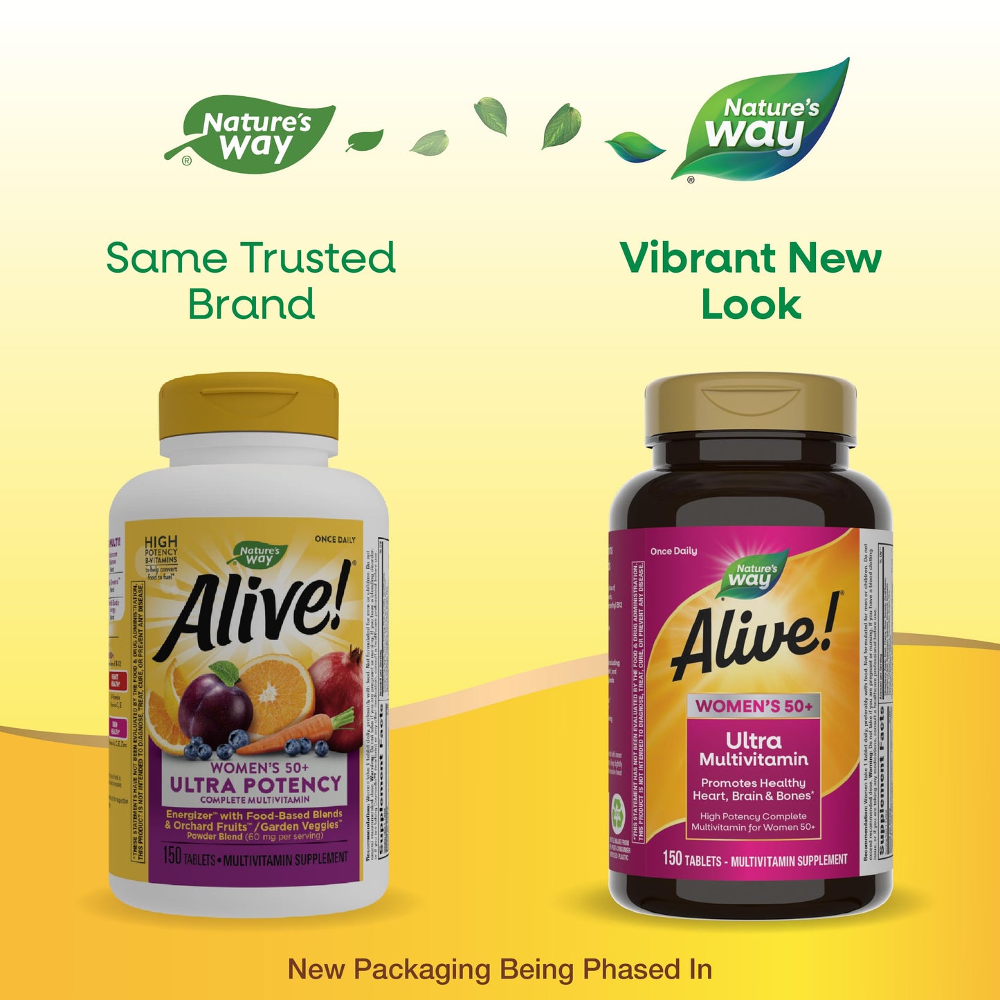 Nature’s Way Alive! Women’s 50+ Ultra Potency Complete Multivitamin – High-Potency Formula for Women Over 50
