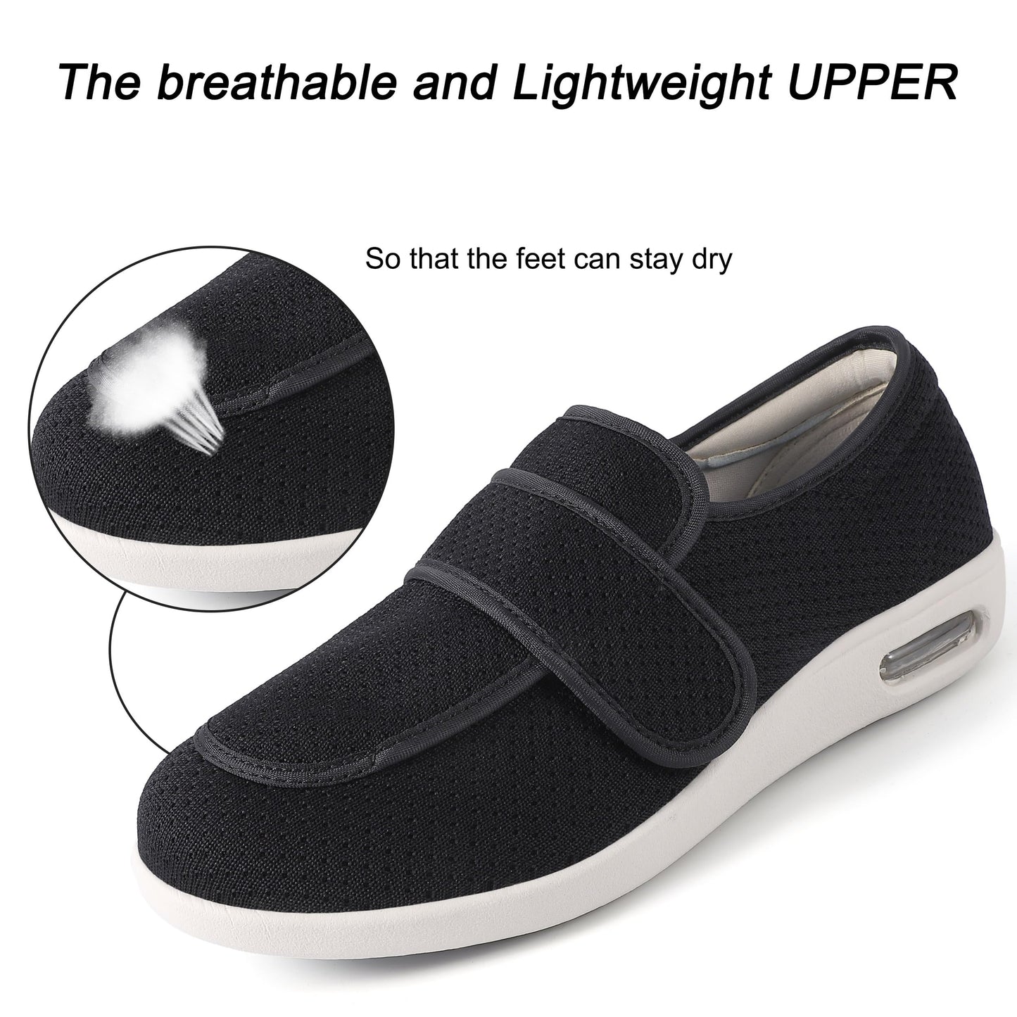 SPR&JOY Diabetic Shoes for Women – Comfortable & Supportive Footwear for Swollen Feet & Edema