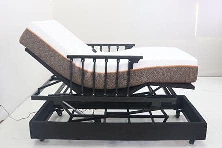 Platinum Health Elevate Electric Hospital Bed, Elderly Assistance Products, Bed Rails for Elderly Adults Safety, Hi-Lo Adjustable, Foldable Bed Frame with Remote Control System, Home Use, Twin XL