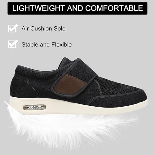 SPR&JOY Diabetic Shoes for Men – Comfortable & Supportive Footwear for Swollen Feet & Edema