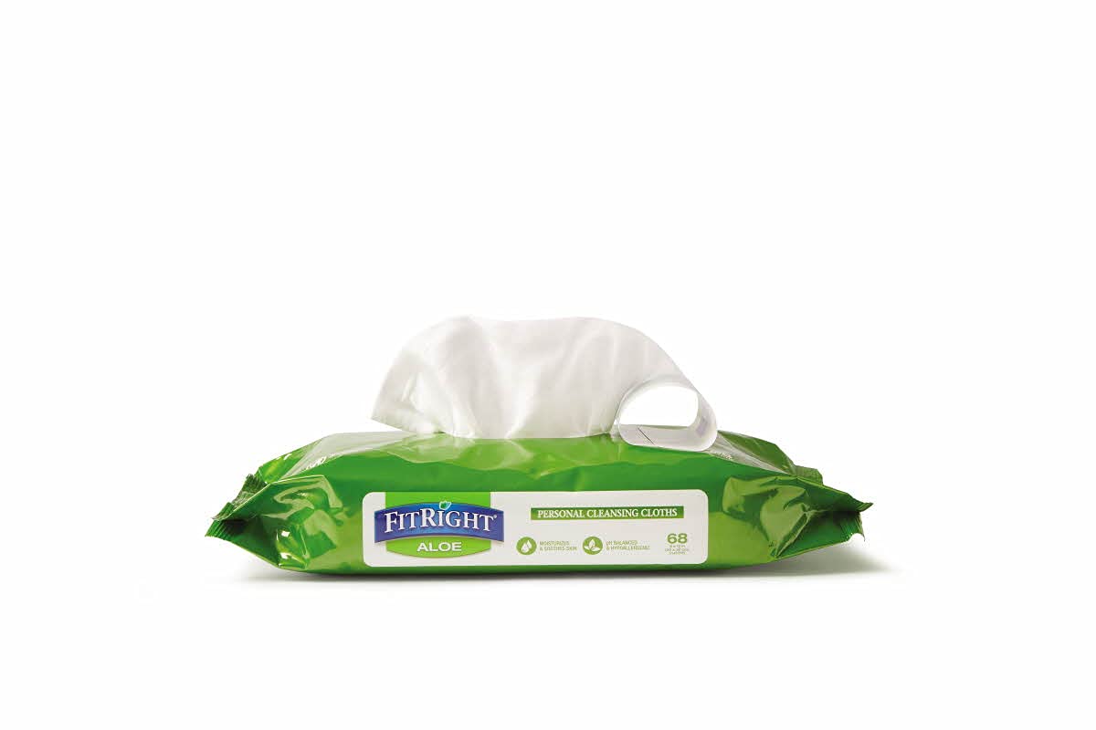 FitRight Personal Cleansing Wipes with Aloe – Gentle & Effective Skin Care Solution