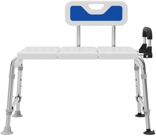 Extended Bath Tub Transfer Shower Bench for Inside Shower Bathtub