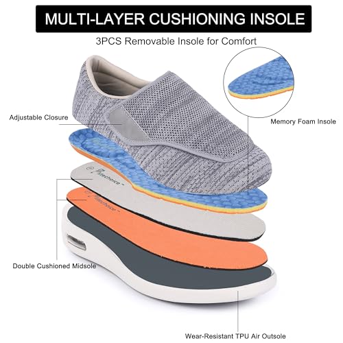 SPR&JOY Diabetic Shoes for Women – Comfortable & Supportive Footwear for Swollen Feet & Edema