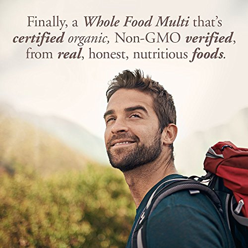 Garden of Life Organics Whole Food Multivitamin for Men, 60 Tablets, Vegan Mens Vitamins and Minerals for Mens Health and Well-Being, Certified Organic Vegan Mens Multi