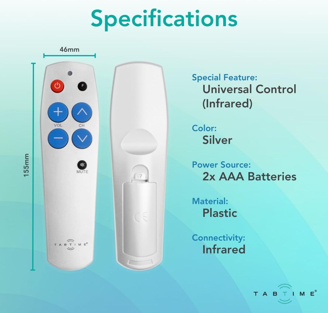 Simple TV Remote for Seniors – Easy, Intuitive, and Designed for Accessibility