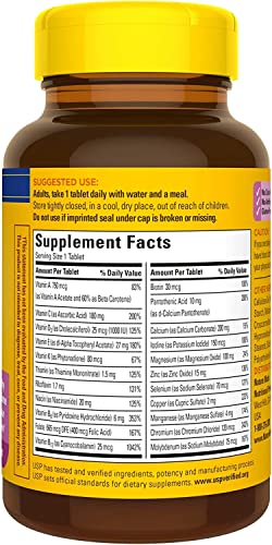 Nature Made Multivitamin For Her 50+ with No Iron – Comprehensive Daily Nutritional Support