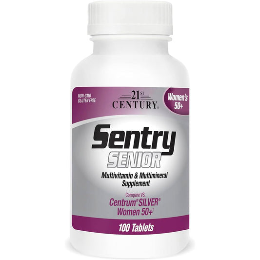 21st Century Sentry Senior Women 50 Plus Tablets – Comprehensive Multivitamin & Multimineral Support