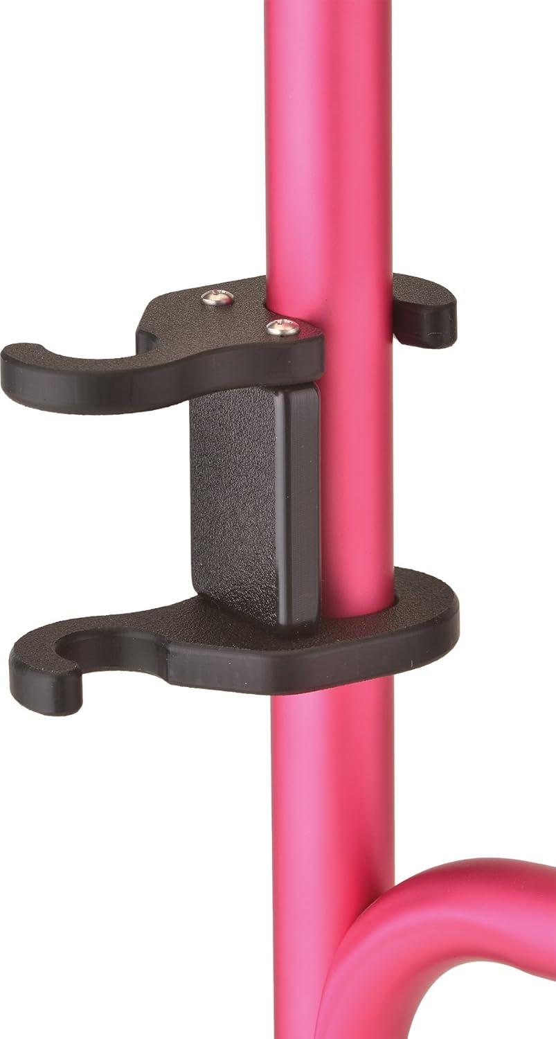 NOVA Cane Holder for Rollator and Folding Walker, Walking Cane Attachment for Walker, Snap-On Design