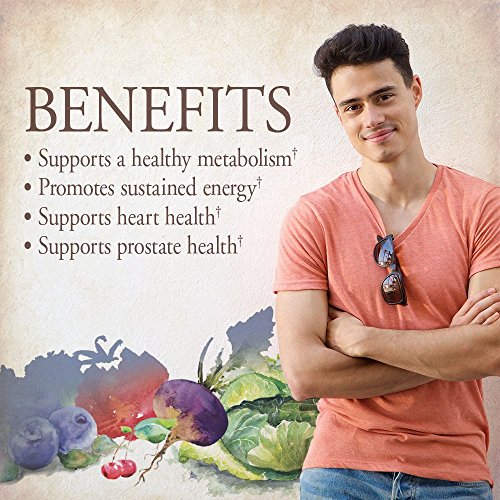 Garden of Life Organics Whole Food Multivitamin for Men, 60 Tablets, Vegan Mens Vitamins and Minerals for Mens Health and Well-Being, Certified Organic Vegan Mens Multi