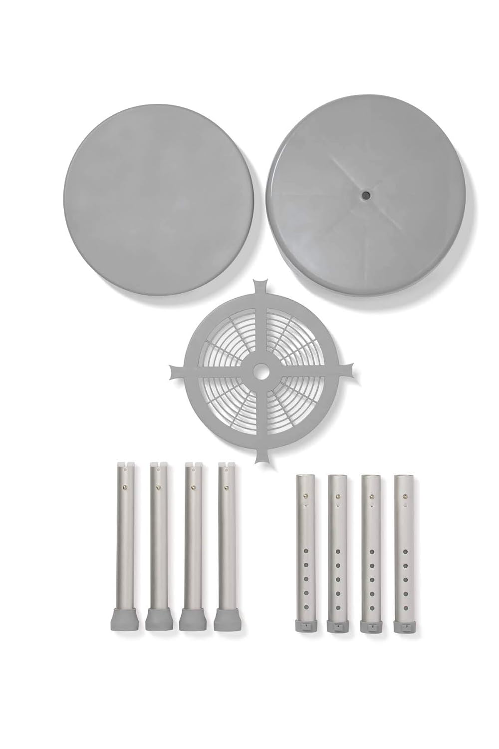 Medline Durable Aluminum Frame Round Swivel Shower Stool – Safe, Comfortable & Adjustable