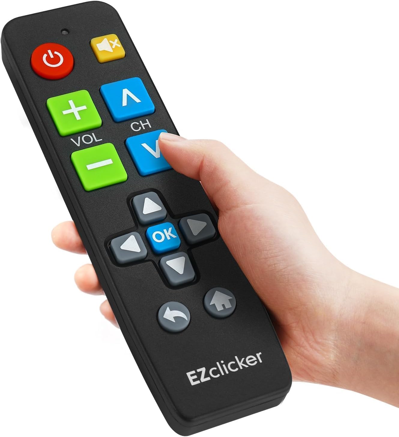 Big Button Universal TV Remote (Black) – Simple, Accessible & Smart Control