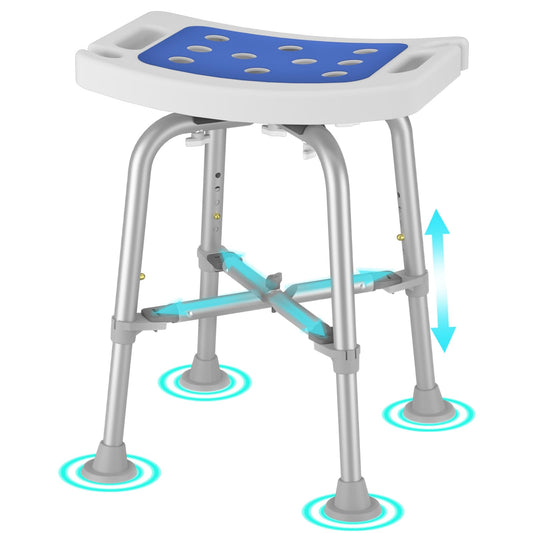 Swivel Shower Chair for Inside Shower, 360 Degree Rotating Seat, Small Shower Stool for Bathtub, Bath Chair for Elderly, Disabled, Adults (300lbs)
