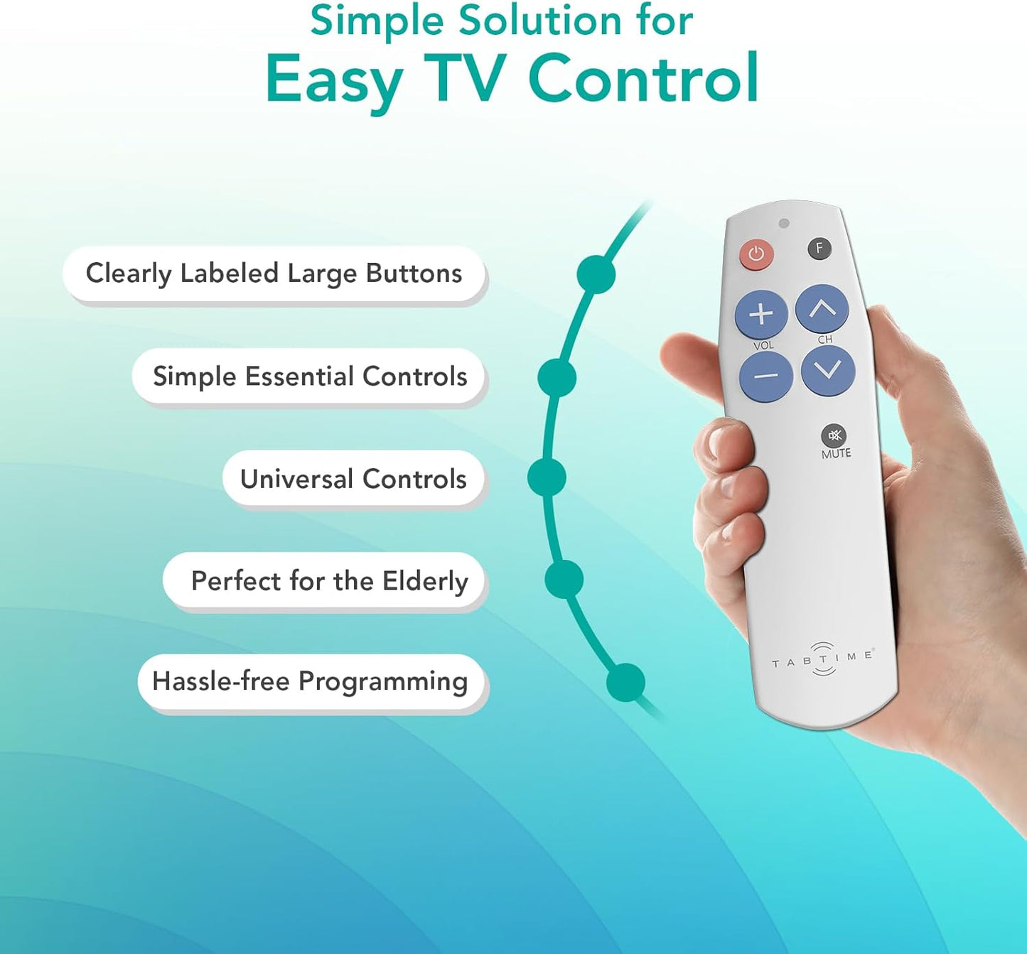 Simple TV Remote for Seniors – Easy, Intuitive, and Designed for Accessibility