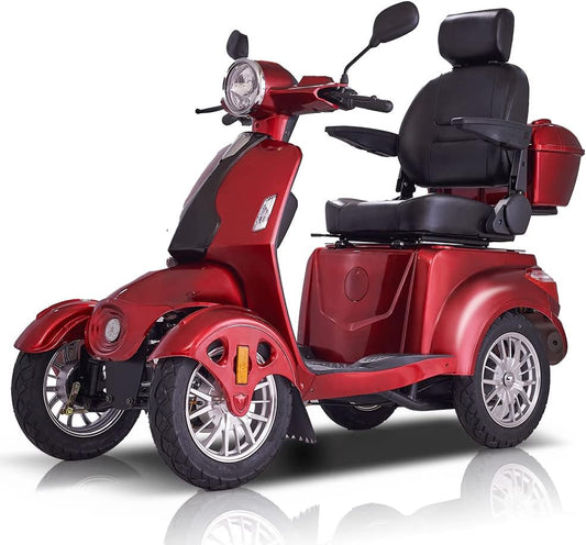 Heavy Duty 4-Wheel Mobility Scooter for Seniors & Adults – Powerful, All-Terrain & Long-Range Travel Solution