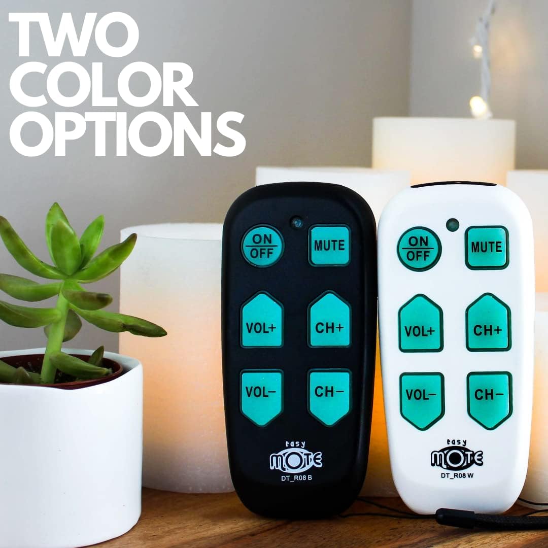 Universal Big Button TV Remote - EasyMote | DT-R08W – Simple, Accessible & Smart Control