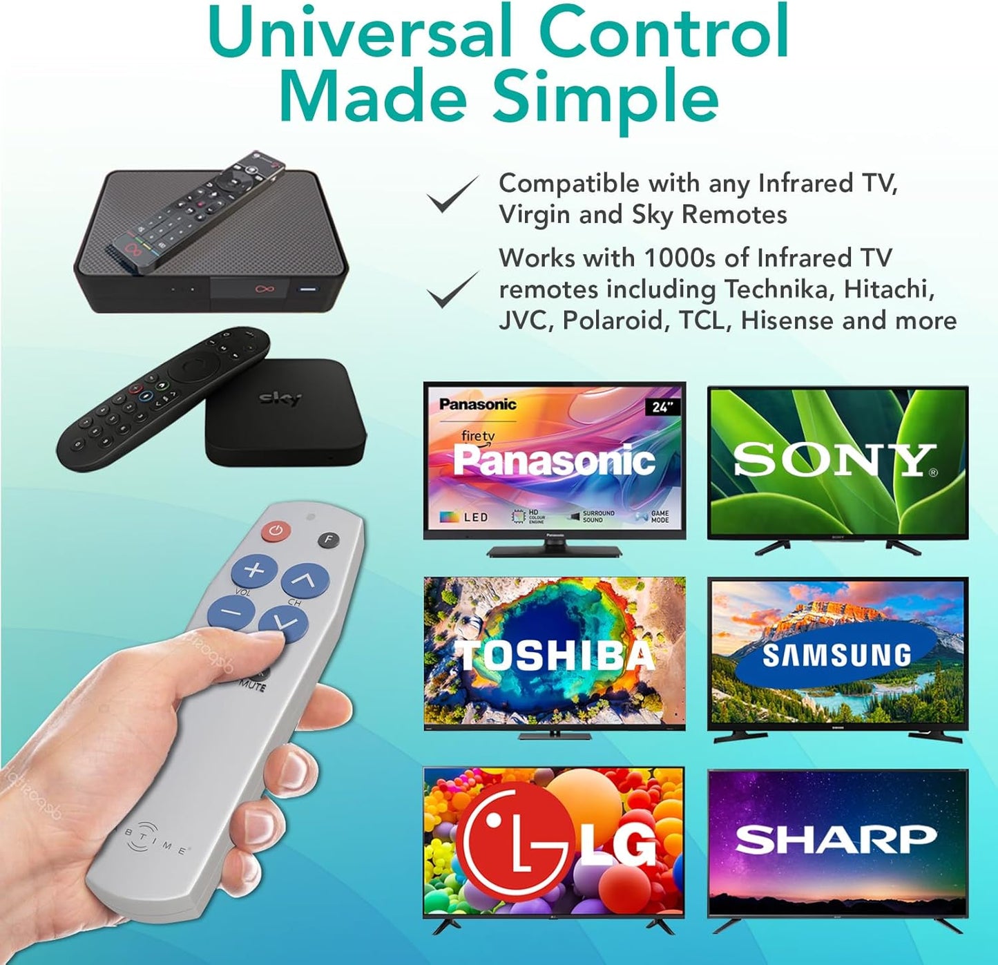 Simple TV Remote for Seniors – Easy, Intuitive, and Designed for Accessibility