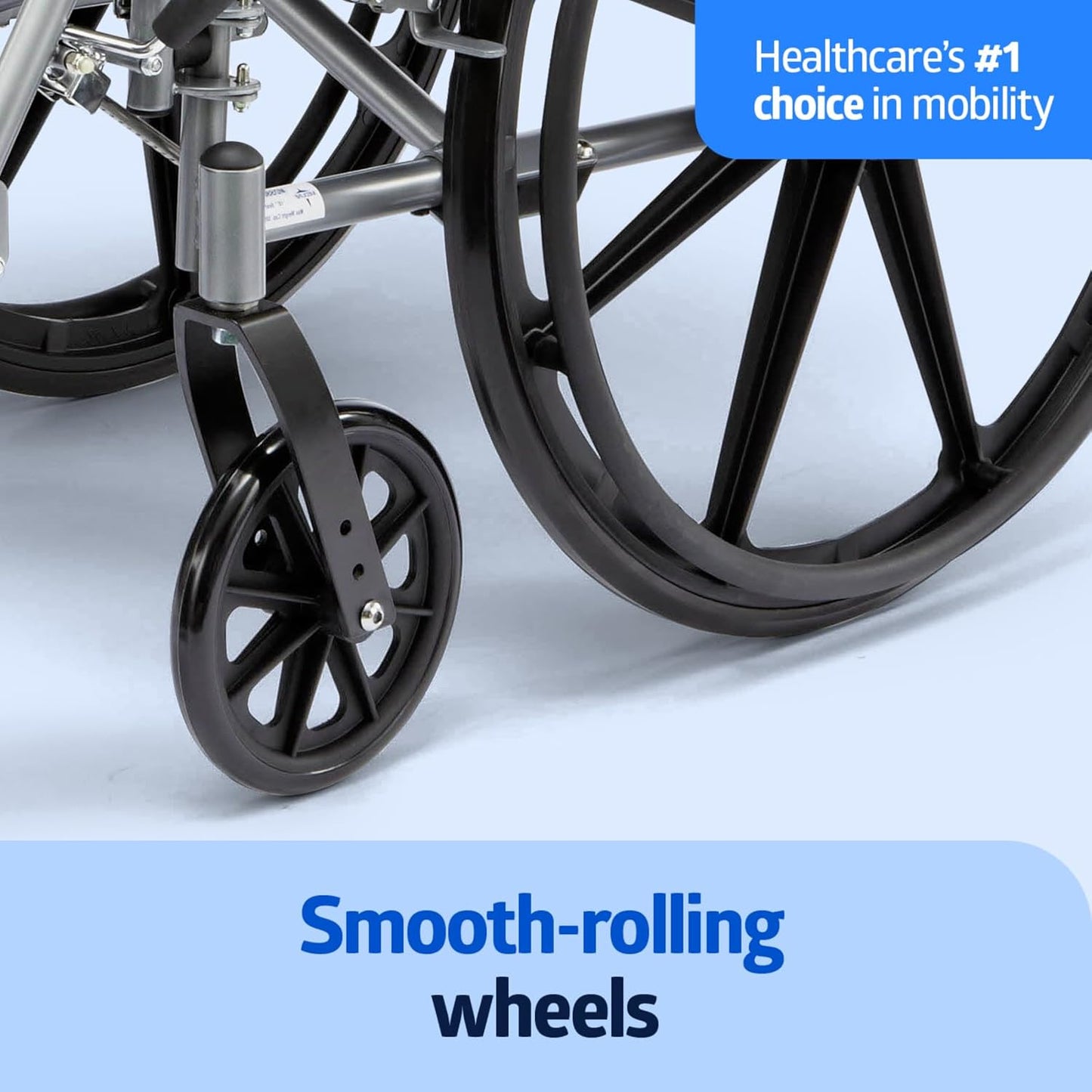 Medline Lightweight Wheelchair for Adults – Comfortable, Foldable & User-Friendly Mobility Solution