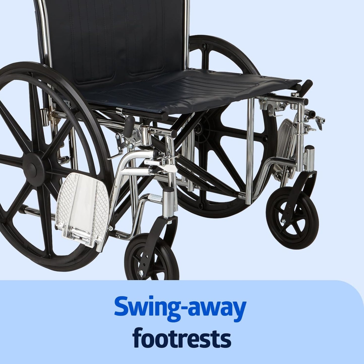 Medline Excel Extra-Wide Bariatric Wheelchair – Heavy-Duty Mobility Support for Adults & Seniors