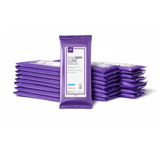 Medline ReadyBath LUXE Extra Thick Adult Bath Wipes – Gentle, Moisturizing & Convenient Hygiene Solution
