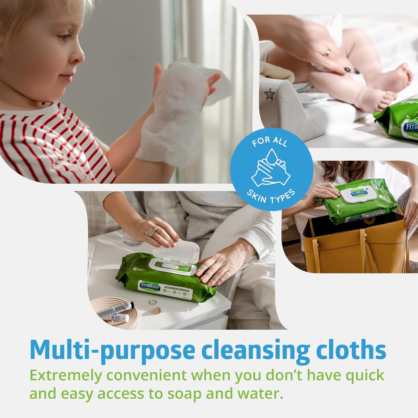 FitRight Personal Cleansing Wipes with Aloe – Gentle & Effective Skin Care Solution