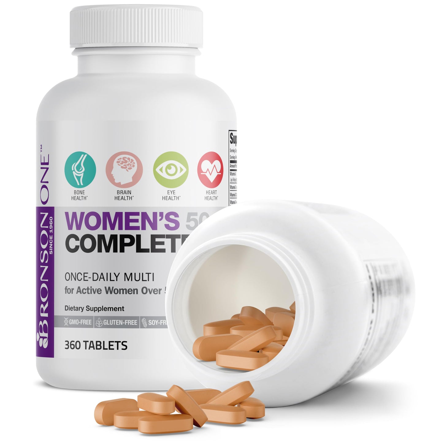 Bronson ONE Daily Women’s 50+ Complete Multivitamin Multimineral, 180 Tablets