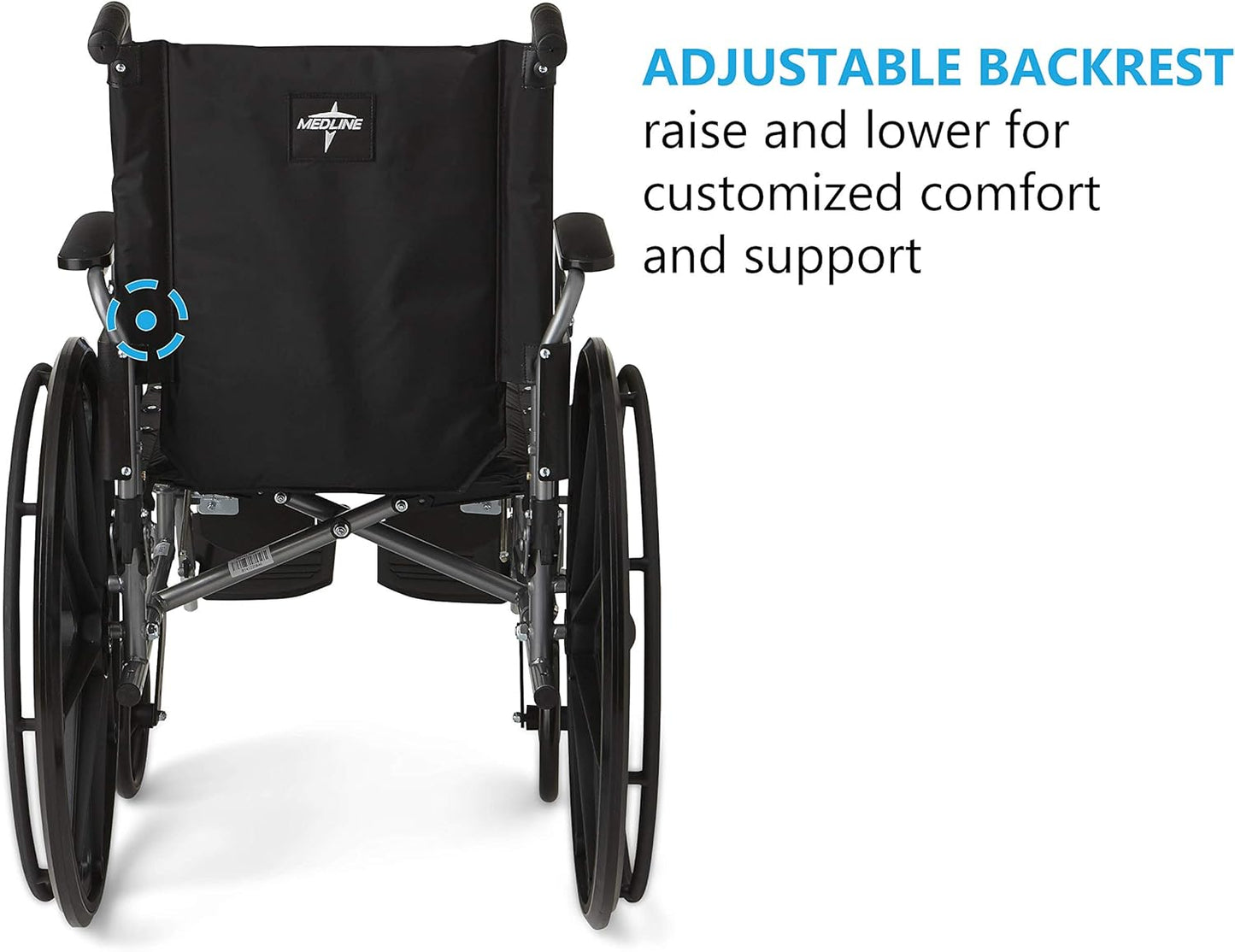 Medline Lightweight Wheelchair for Adults – Comfortable, Foldable & User-Friendly Mobility Solution