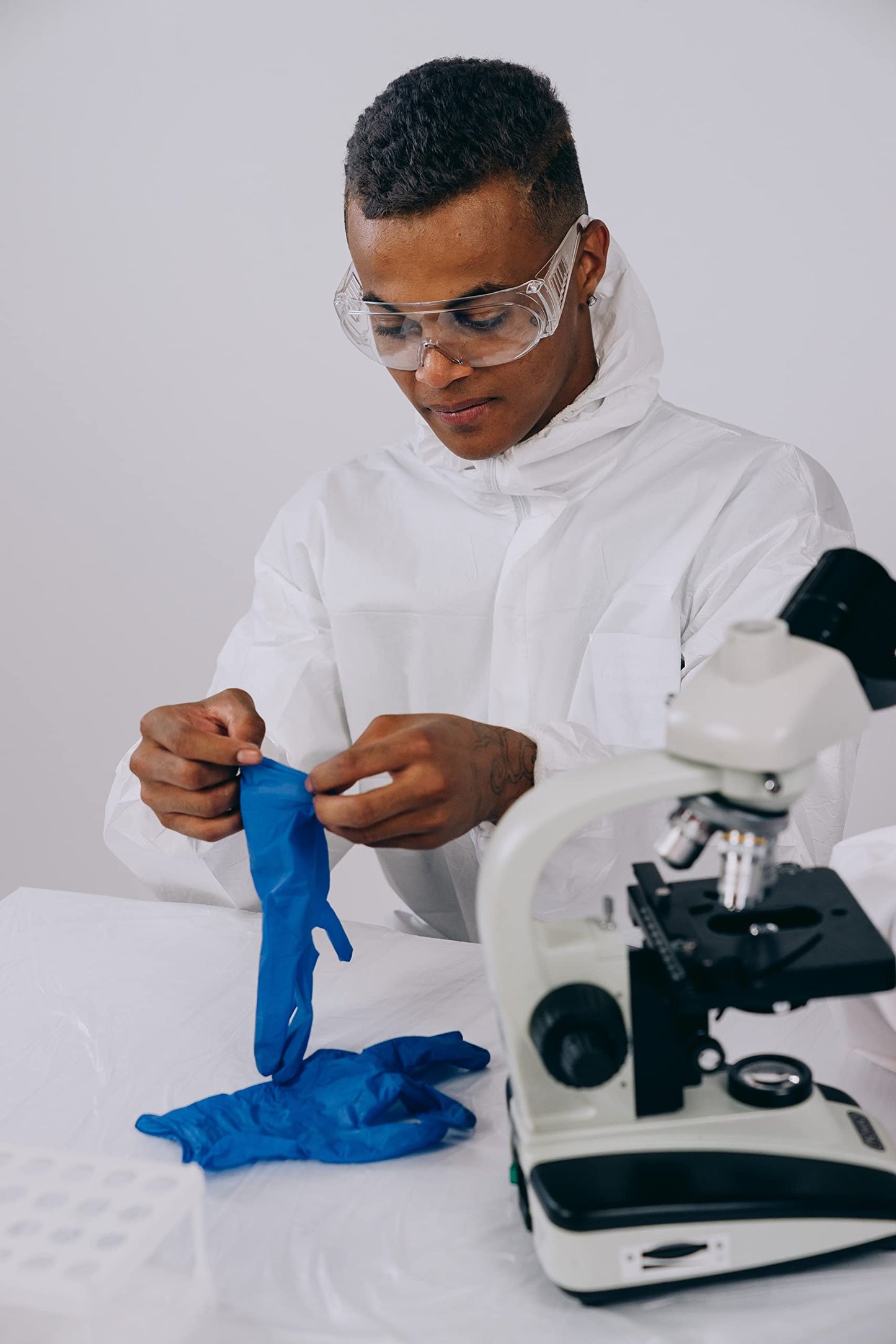 Inspire Nitrile Exam Gloves | The Original Quality Stretch Nitrile Cobalt Blue | 4.5 Gloves Disposable Latex Free Medical EMT